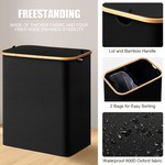 TopikaHome-Laundry Hamper with Lid,140L Collapsible Laundry Basket for Home