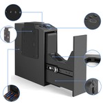Topika Handgun Gun Safe for Home Auto Slide, Fingerprint & PIN& Key Access