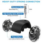 Topika - Office Chair Caster Wheels,Desk Chair Wheels Quiet, Universal Fit