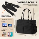 Topika Tote Bag for Women 15.6 Inch Laptop Bags Oxford Work Tote Bags