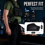 Topika Tactical Chest Bag & Holster Set Durable Water-Resistant Nylon Pack