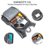 Topika - Foldable Backpack for Travel Hiking 15L Lightweight Backpack