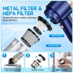 Topika Car Vacuum Cleaner Cordless, 16000Pa Suction, 2-in-1 Blower Function