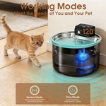 Topika Battery Operated Pet Water Fountain 3L Cordless Pet Water Feeder