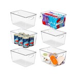 Topika 6Pcs Clear Storage Containers With Lid For Food Storage Isolate Odor