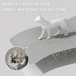 Topika Cat Litter Trapping Mat, Double-Layer Honeycomb Top Anti-Slip Bottom