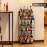 Topika - Bar Display Stand,Wine Shelf Mini Wine Bar Rack for Liquor Display
