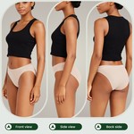 Lekkon Women High-Leg Panties Classic Microfiber, Silky Underwear, 3/6 Pack
