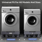 Topika -Washer and Dryer Stand, Adjustable Base with Enhanced Stability