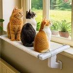 Topika Cat Window Perch Cat Window Bed Cat Bed, Adjustable Clamp Design
