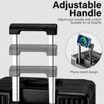 Topika Carry On Cases Hardshell Luggage Cabin Case &Laptop Space Cup Holder
