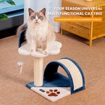 Topika Cat Tree Tower, Play House for Kittens with Scratcher Pole & Tree