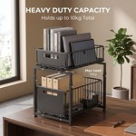 Topika Under Sink Organizer With Adjustable Height & Pull-Out Storage