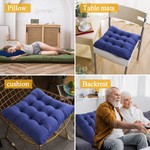 Topika Premium Pearl Cotton Patio Seat Cushion - Fluffy Non-Slip Chair Pad