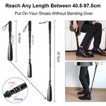 Topika - Adjustable Shoehorn Long Handled Shoe Horn for Home and Travel