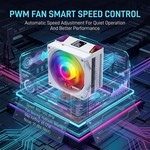 Topika - Cooling Fans For PC RGB CPU Cooler LED White CPU Cooler