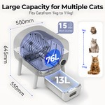 Topika Cat Litter Box with App Control, Automatic Self Cleaning