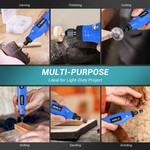 Topika Multi Mini Grinder Rotary Tool Kit -5-Speed Cordless Drill with LED