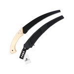 Topika 35cm Curved Hand Pruning Saw - Wooden Handle & Electrophoretic Blade
