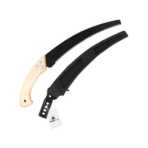 Topika 35cm Curved Hand Pruning Saw - Wooden Handle & Electrophoretic Blade