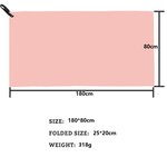 Topika - Quick Dry Microfiber Towel 180x80cm Super Absorbent All-Season Use