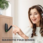 Topika Small Headset Holder Sticky Headset Hook Magnetic Folding Foldable