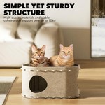 Topika Foldable cat cub cat house 2 tier felt cat beds&Round Hole Design