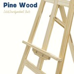 VSelect - Pine Wood Easel Stand, Adjustable Angle, Flexible Slider,175cm
