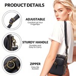 Topika Crossbody Bag For Women,Vintage Wallet Anti Theft Shoulder Handbags