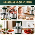 Topika 5L Meat Grinder Food Processor With Stainless Steel Bowl & 6-Blade