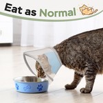 Soft Cat Cone Collar for Recovery, Anti-Lick, Waterproof Mesh blue