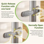 Topika Refrigerator Door Lock 2 piece Mini Automatic Refrigerator Lock