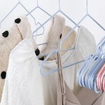 TopikaHome - 30 Pack Non-Slip Groove Clothes Hangers, Adult Hanger, Metal Hook