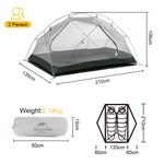 Naturehike Camping Tent 2 Person Lightweight Tents for Hiking