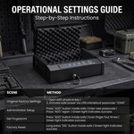 Topika - Electronic Gun Safe For Handgun, Biometric Pistol Lock Box