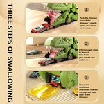 Topika Dinosaur Toy Truck for Boys, 6 Cars, Assembly Toy for Kids 3-5