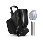Topika Waterproof Motorcycle Tank Bag with Phone Pocket, Rain Cover, Strap