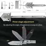 Topika Survival Shovel Tactical Camping Folding Spade Multi Tool