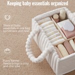Topika Baby Diaper Caddy, Diaper Caddy Organizer, Diaper Organizer White