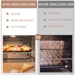 Topika Teflon Baking Sheets 60x80cm, Non-Stick Oven Liners, Large, Cuttable