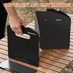 Topika Burner Gas Stove Wind Shield, Portable Folding Wind Deflector