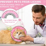 TopikaPet - Soft Cat Cone Collar Adjustable, Lightweight, Prevents Licking