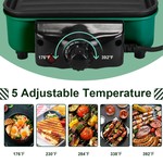Topika Non-Stick Electric Indoor Grill Braai with grill net & trays, 1350W