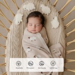 Topika Baby Swaddle Blanket Cotton Knit for Newborns & Infants