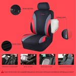 Topika - Universal Car Seat Covers Set, Airbag Compatible, Quick Setup