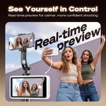 Topika - Wireless Selfie Monitor Screen For Phone With Magnetic Mount