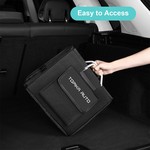 TopikaAuto - 1680D Car Boot Trunk Organizer with Lid & Shoe Storage Box