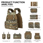 Topika - Tactical Outdoor Vest Technical Vest Battle Jacket