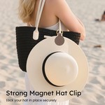 Topika - Magnetic Hat Clip For Bag, 3pcs Travel Hat Clip Keyring Set