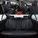 Topika Universal 2 Seats Leather Car Seat Covers Full Set, Front Set,